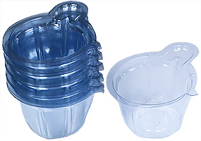 PVC Einweg-Mischbehälter für Epoxidharz, 40ml,  Ø 3.5 x3.5 cm mit 2 cm Griff